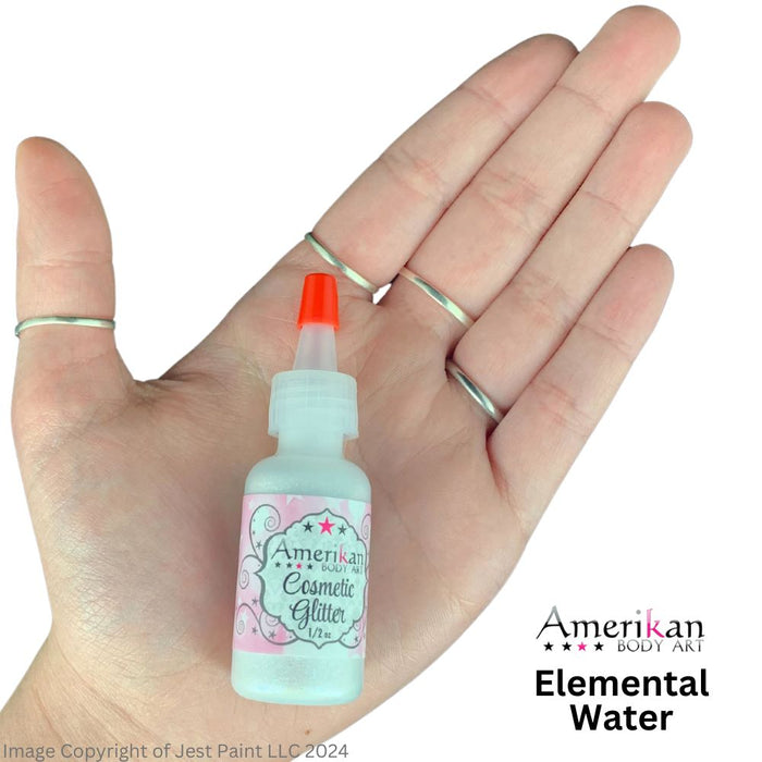 Amerikan Body Art | Face Paint Glitter Poof - Holographic Elemental Water (1/2oz)  #27