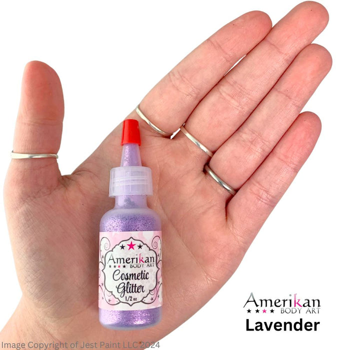 Amerikan Body Art | Face Paint Glitter Poof - Opaque Lavender (1/2oz) #15