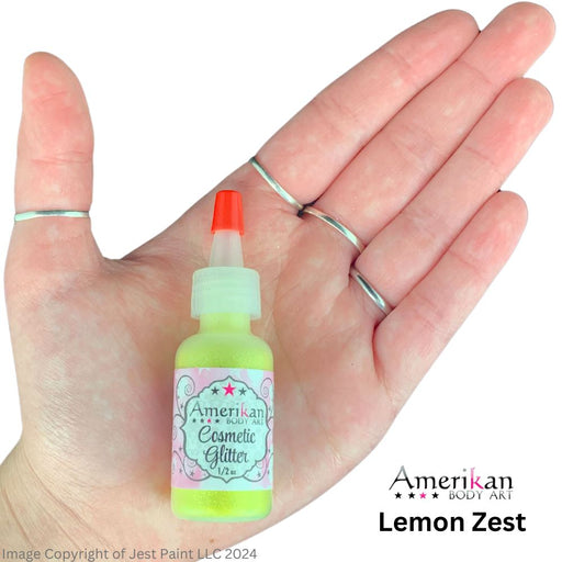 Amerikan Body Art | Face Paint Glitter Poof - Holographic Lemon Zest (1/2oz) #5