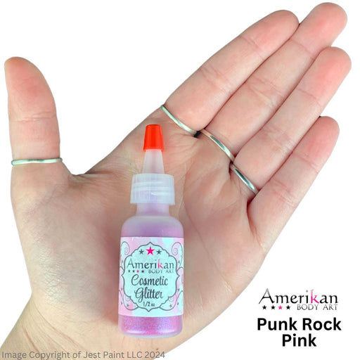 Amerikan Body Art | Face Painting Glitter Poof - Sheer Holographic Punk Rock Pink (1/2oz)  #20
