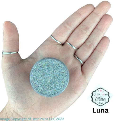 Amerikan Body Art | Fine Glitter Creme - New Formula - ( Silver Mix ) LUNA -15gr