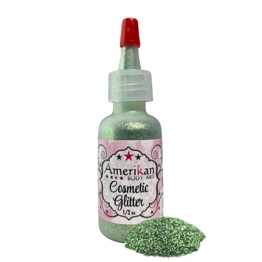 Amerikan Body Art | Face Painting Glitter Poof - Opaque Sea Green (1/2oz)  #8