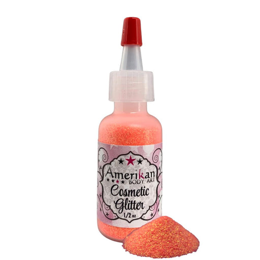 Amerikan Body Art | Face Painting Glitter Poof - Holographic Summer Peach (1/2oz)  #4