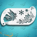 Diva Stencils | Face Painting Stencil | Angel and Pine (1031)