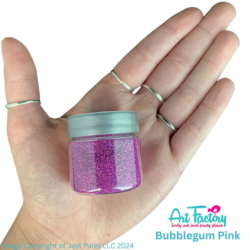 Art Factory | Rainbow Laser Body Glitter - Bubblegum Pink Rainbow Laser  (1oz Jar)