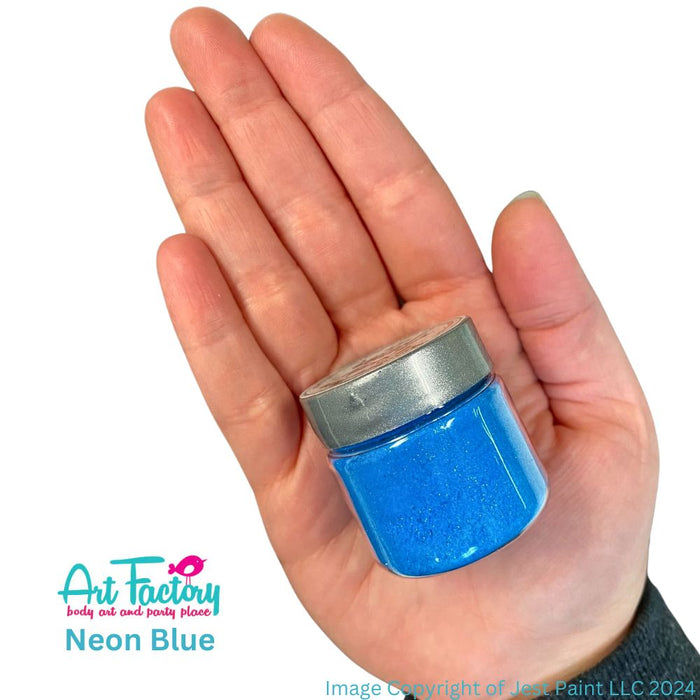 Art Factory | Rainbow Neon Body Glitter - Neon Blue (1oz jar)