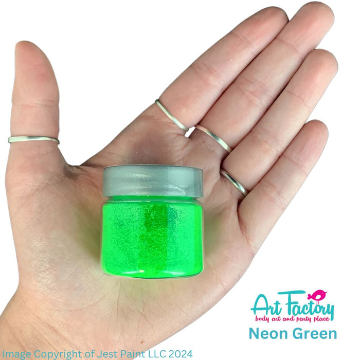 Art Factory | Rainbow Neon Body Glitter - Neon Green (1oz jar)