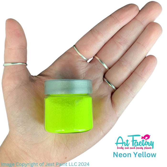 Art Factory | Rainbow Neon Body Glitter - Neon Yellow (1oz jar)