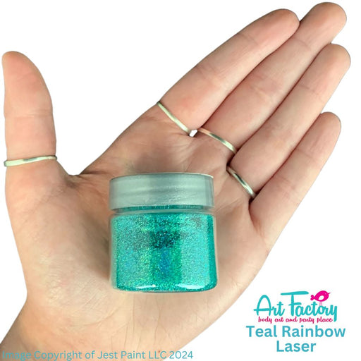 Art Factory | Rainbow Laser Body Glitter - Teal Laser  (1oz Jar)