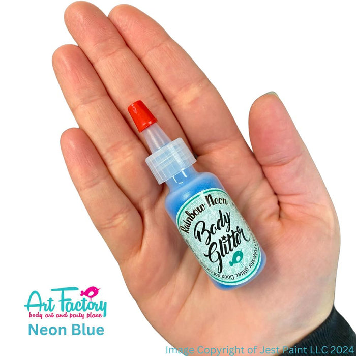 Art Factory | Rainbow Neon Body Glitter Poof - Neon Blue (1/2oz)