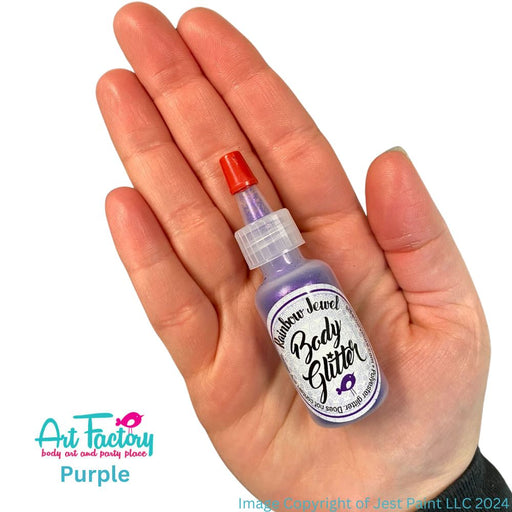 Art Factory | Rainbow Jewel Body Glitter Poof - Purple (1/2oz)