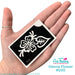 Art Factory | Glitter Tattoo Stencil - (100) Henna Flower - 5 Pack - #43