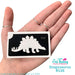 Art Factory | Glitter Tattoo Stencil - (136) Stegosaurus - 5 Pack - #157