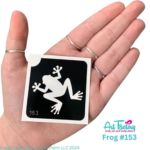 Art Factory | Glitter Tattoo Stencil - (153) Frog - 5 Pack - #64
