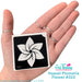 Art Factory | Glitter Tattoo Stencil - (310) Hawaii Plumeria Flower - 5 Pack - #103