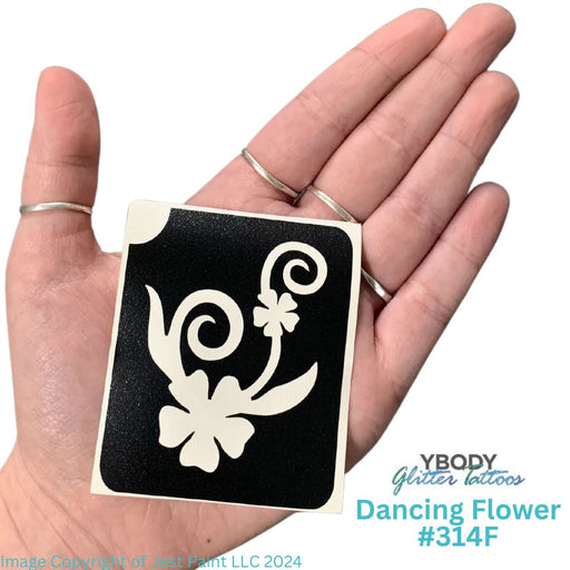 Art Factory | Glitter Tattoo Stencil - (314) Dancing Flower - 5 Pack   #13