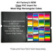 Art Factory | Face Painting Plastic Insert (Fits in Pro Lap Top Case) - CLEAR - Large 16 Slots