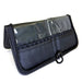 Art Factory | Single Row Brush Wallet with Zipper - All Black - MINI SIZE