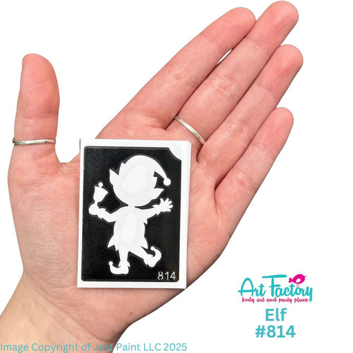 Art Factory | Glitter Tattoo Stencil - (814) Elf - 5 Pack - #198