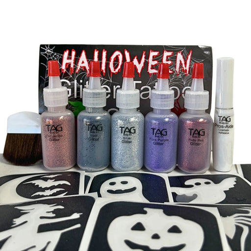 TAG BODY ART | HALLOWEEN  Glitter Tattoo Kit with 20 Stencils