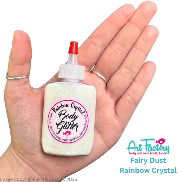 Art Factory | Rainbow Crystal Body Glitter Poof- BIG Fairy Dust (1oz)