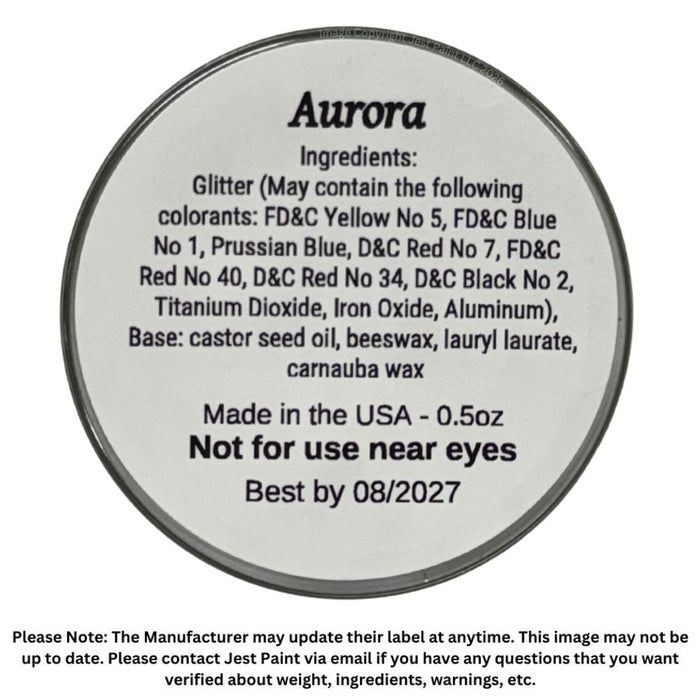 Amerikan Body Art | Fine Glitter Creme - New Formula - AURORA ( Green ) - .05oz