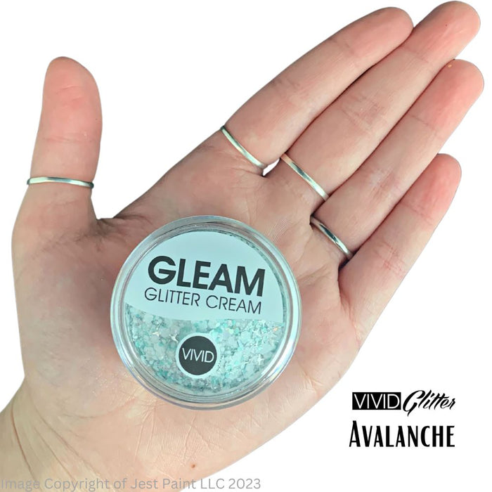 VIVID Glitter |  GLEAM Glitter Cream | Large AVALANCHE (30gr)