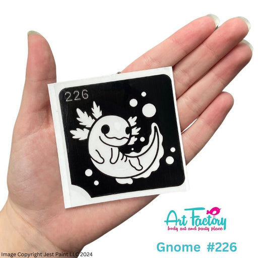 Art  Factory | Glitter Tattoo Stencil -  (226 )Axolotl - 5 Pack -  #99