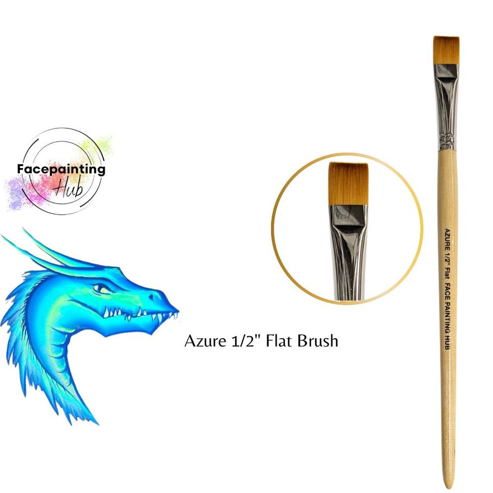 Loja Face Painting Hub | Pincel para Pintura Facial - Azul - 1/2