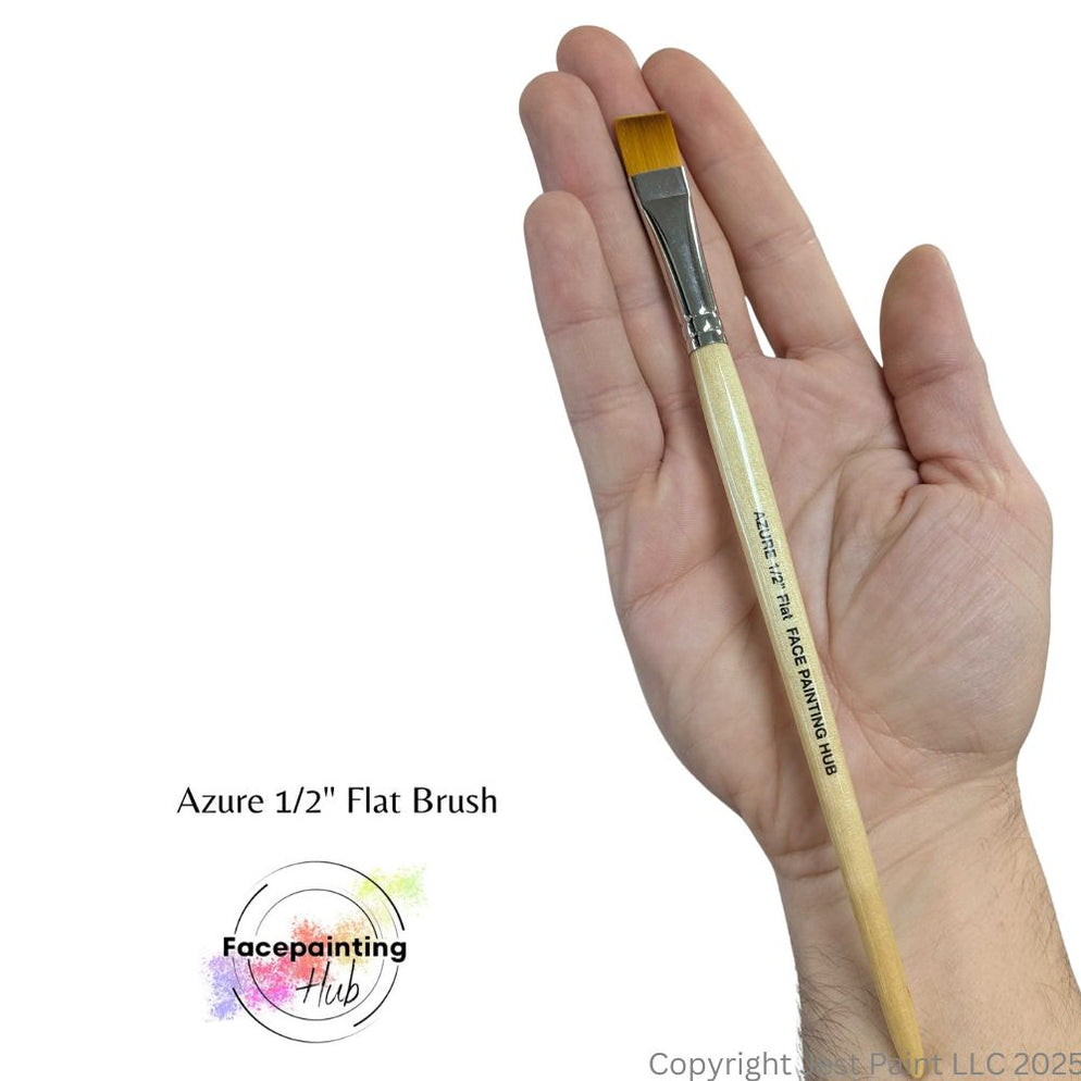 Loja Face Painting Hub | Pincel para Pintura Facial - Azul - 1/2