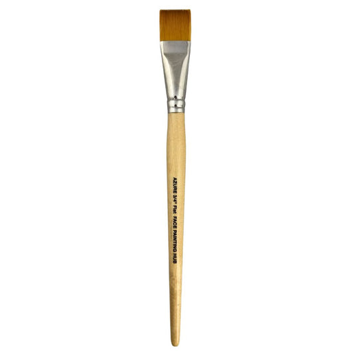 Face Painting Hub  | Face Painting Brush - Azure - 3/4" Flat