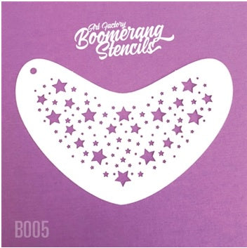 Art Factory | Boomerang Face Painting Stencil - Star Twinkle (B005)