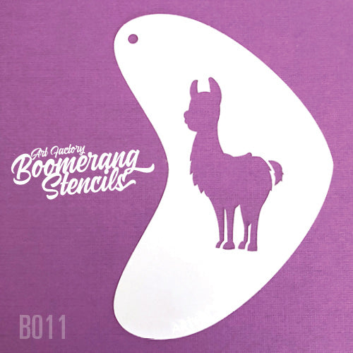 Art Factory - Boomerang Face Painting Stencil - Llama (B011) - While Supplies Last!