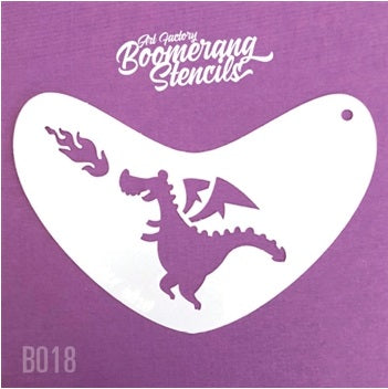 Art Factory | Boomerang Face Painting Stencil - Cute Dragon (B018)
