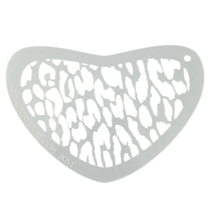 Art Factory | Boomerang Face Painting Stencil - Leopard Print (BO51)