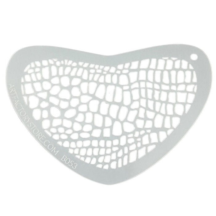Art Factory | Boomerang Face Painting Stencil - Reptile Skin (B053)
