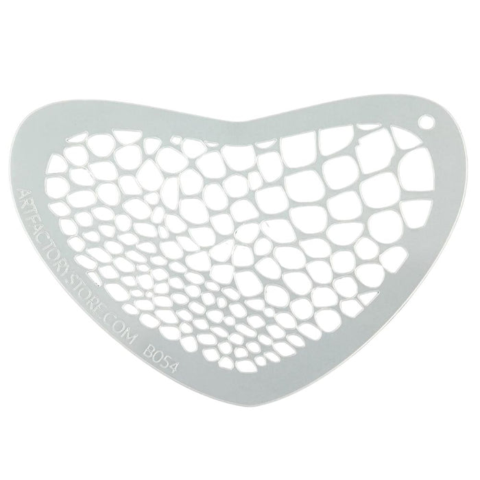 Art Factory | Boomerang Face Painting Stencil - Snake Skin (BO54)
