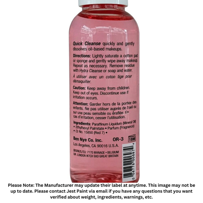 Ben Nye | (QR-3) Quick Cleanse Makeup Remover - 2 fl. oz