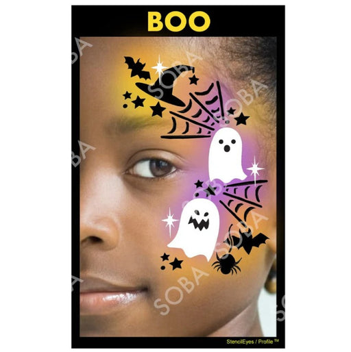 Stencil Eyes / Profiles - Face Painting Stencil - BOO