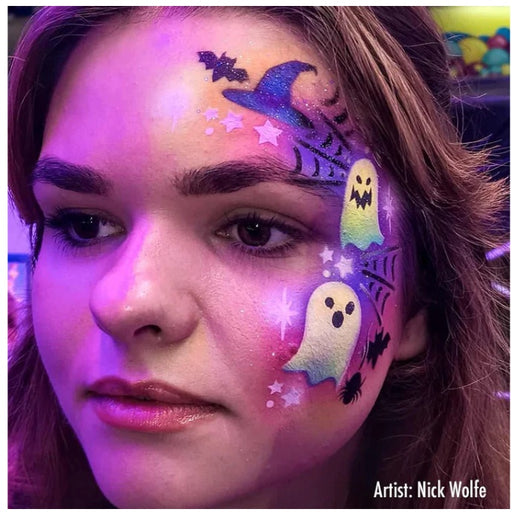 Stencil Eyes / Profiles - Face Painting Stencil - BOO