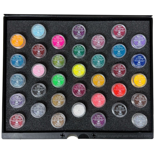 Superstar | ULTIMATE Fine Cosmetic Glitter Set - Case and Insert with 35 Glitter Jars (5ml each)