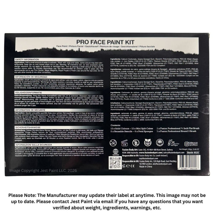 Fusion Body Art | Pro Face Paint Kit