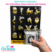 ART FACTORY | Set of 80 Glitter Tattoo Stencils with Display - (BSTSEL)  BEST SELLERS Collection