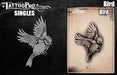 Tattoo Pro  | Body Painting Stencil - SINGLES Bird - S121