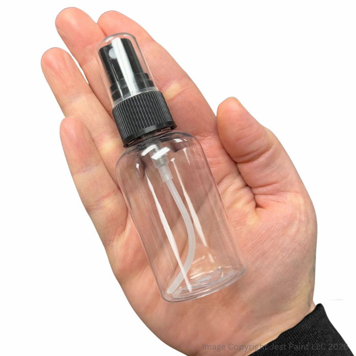 Spray Bottle - Water Bottle with Light Misting Black Spray Cap 2oz (0028-14)