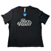 Art Factory | Face Painter T-Shirt - Black with Silver Glitter Print - X-Large (V-neck)