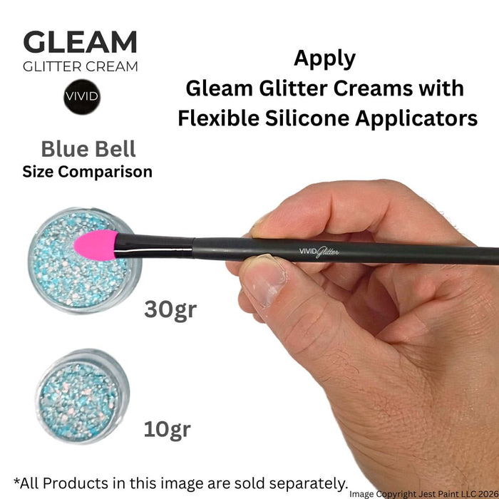 VIVID Glitter |  GLEAM Glitter Cream | Large Pastel Glow - BLUEBELL (30gr)
