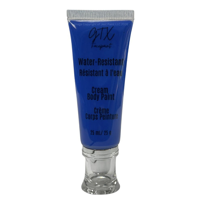 GTX Face Paint | Silicone Based Water Resistant Cream - Bluebonnet Blue - 25ml Easy Squeezy Tube