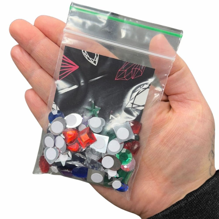 Jest Jewelz - Sticky Gems - Bold and Pastel Colors (Peel and Stick - 2 Tablespoons Approx 100 pcs.)