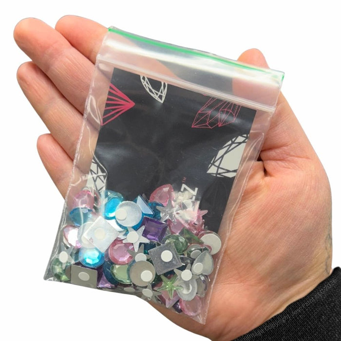 Jest Jewelz - Sticky Gems - Pastel Colors (Peel and Stick -  2 Tablespoons Approx 100 pcs.)